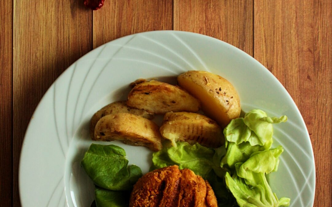 Burger di ceci con maionese alla senape