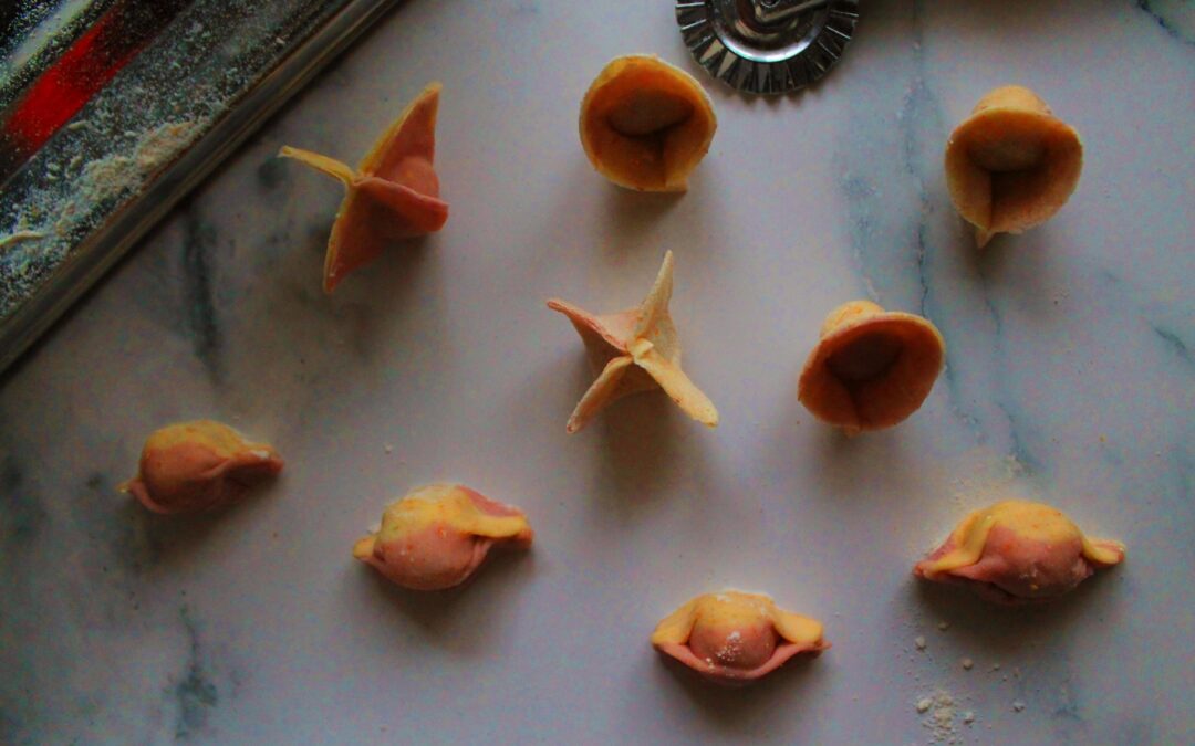 Pasta ripiena due colori