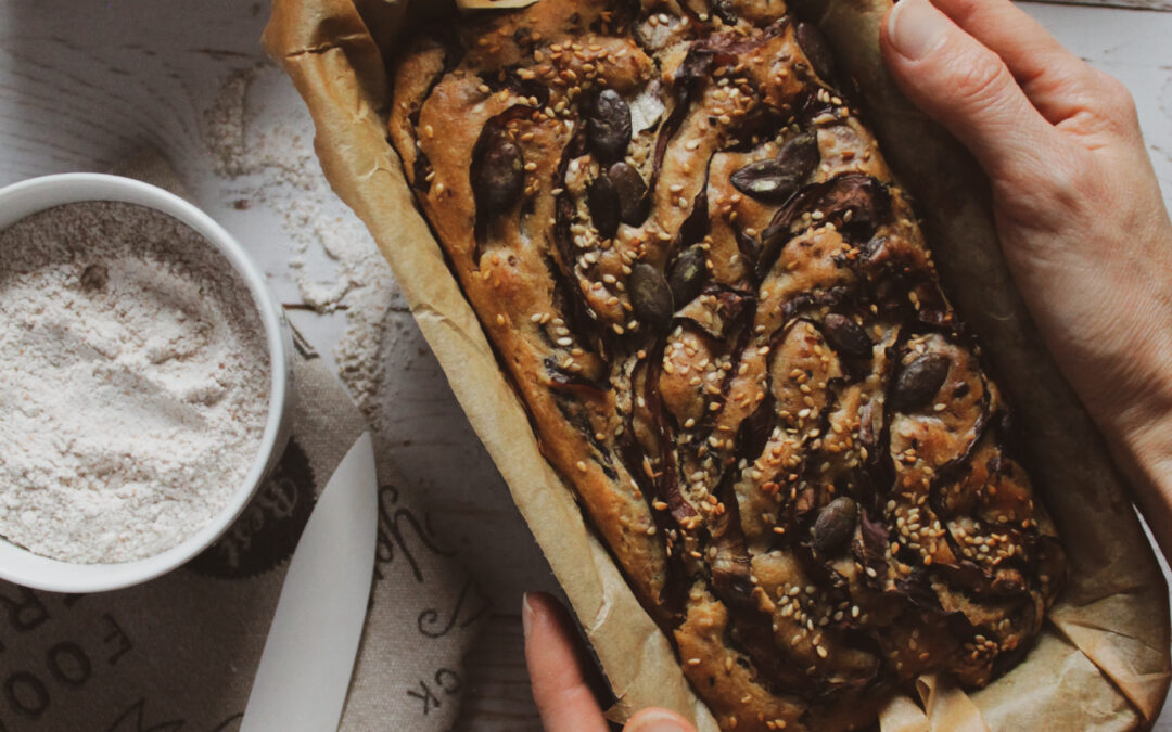 Plumcake salato al radicchio