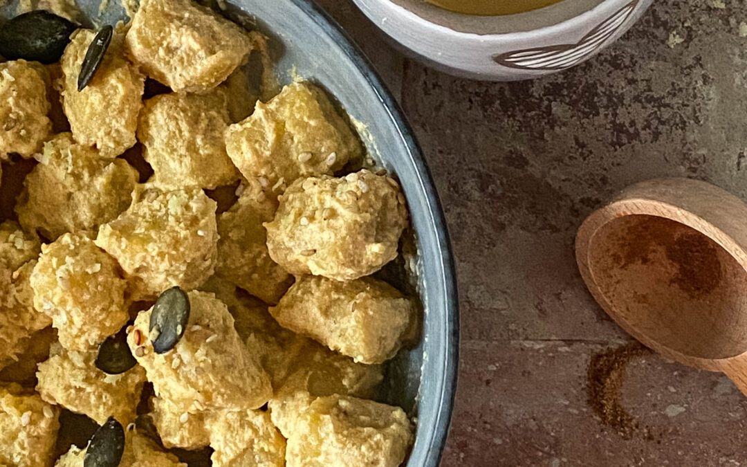 Gnocchi di patate con crema di anacardi affumicata