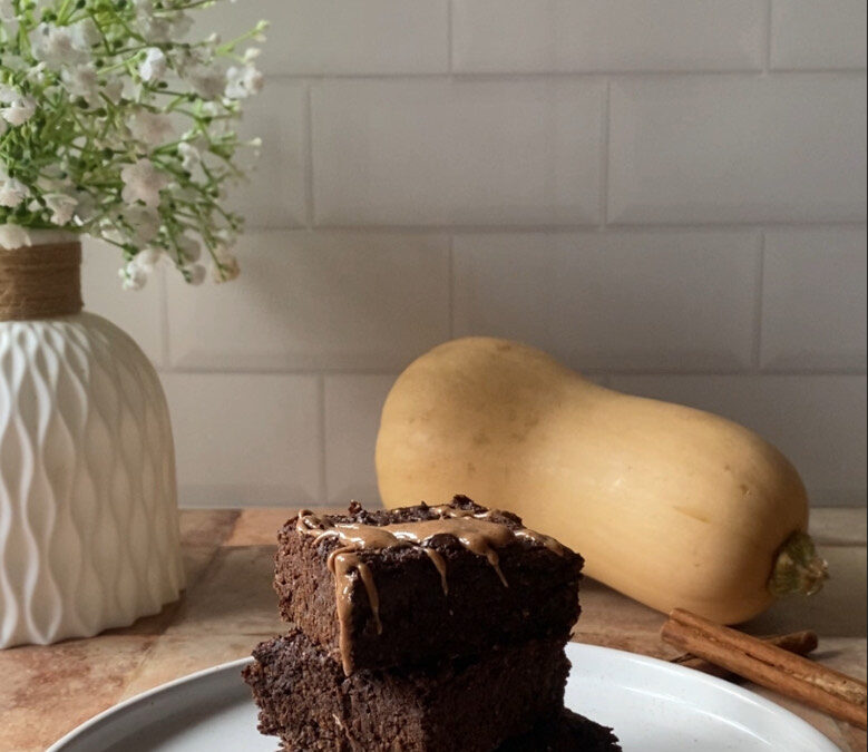 Brownies zucca e cacao vegani senza zucchero