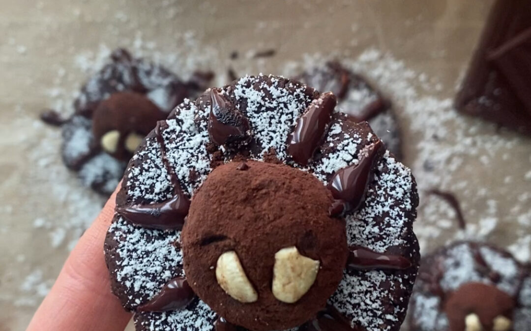 Biscotti al Cioccolato con Ceci di Halloween