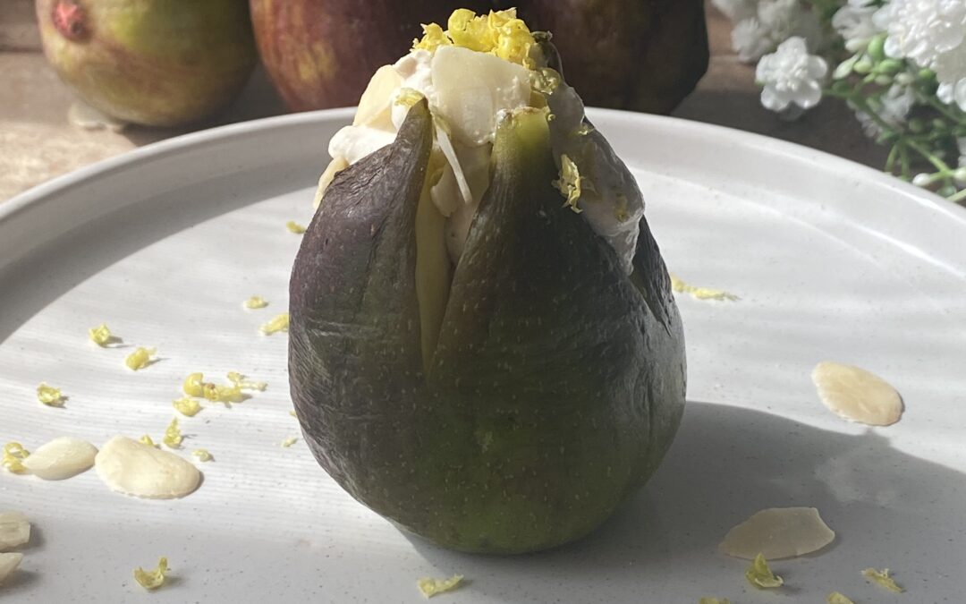 Fichi ripieni con crema di anacardi