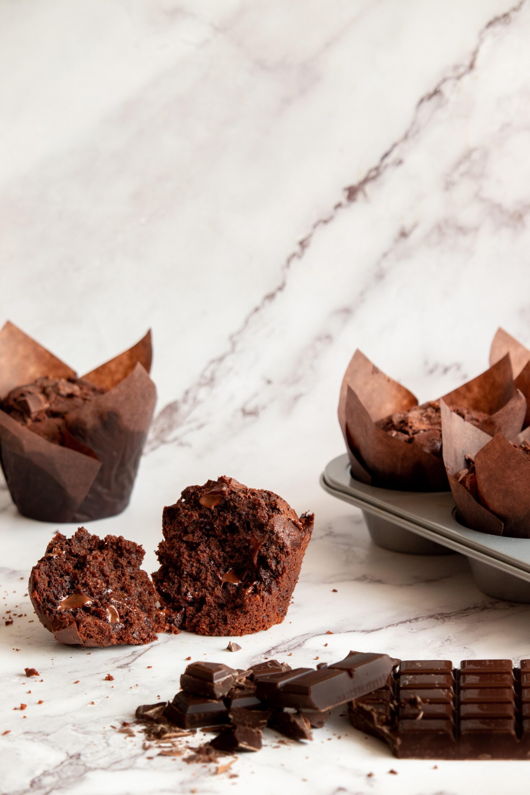 Muffin vegani al cacao e tofu senza glutine